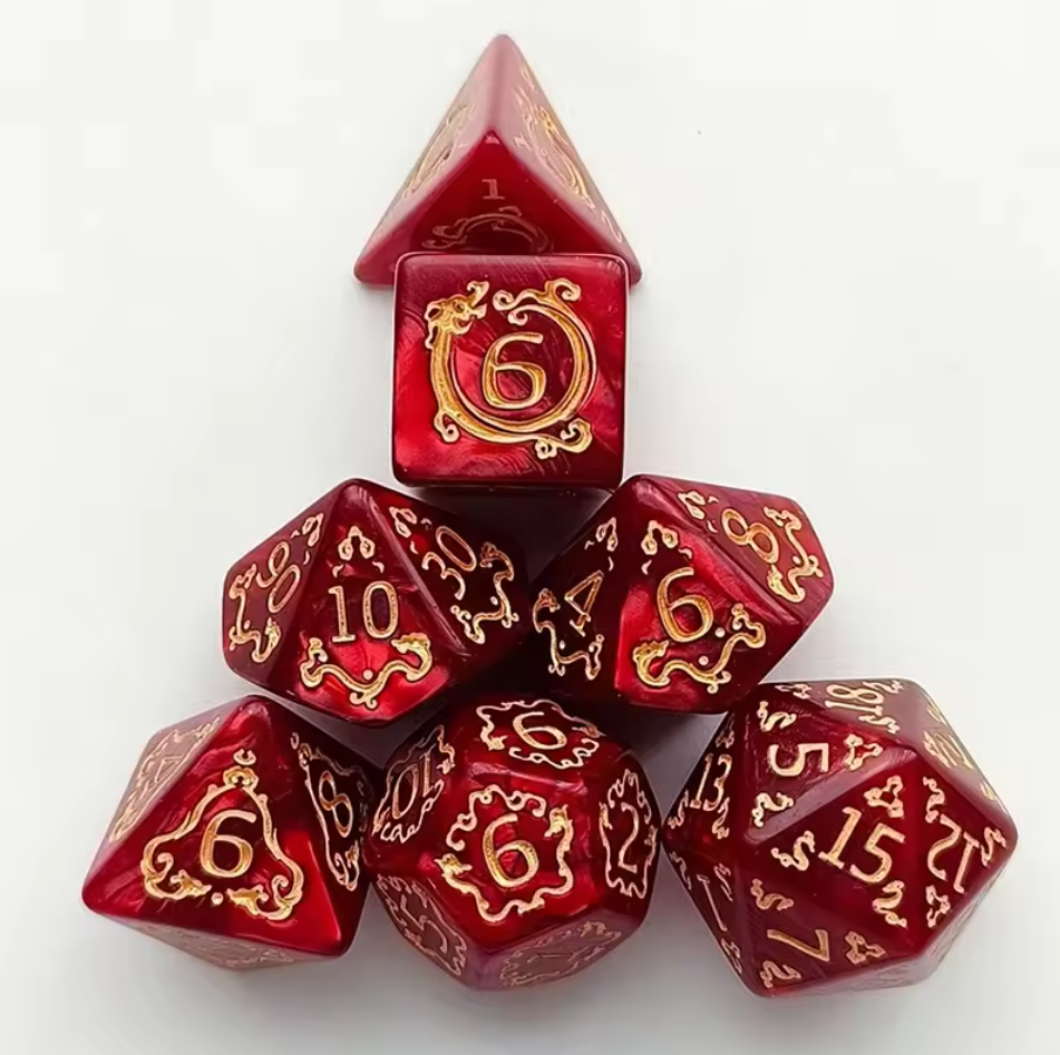 DND dice set "Dragon"