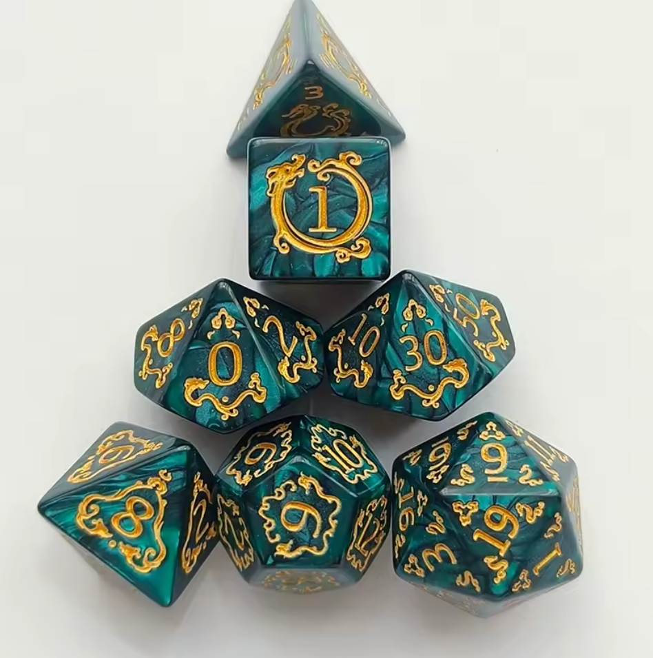 DND dice set "Dragon"